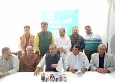 गाज़ियाबाद: भाजपा महानगर द्वारा राजनगर में यूपी PWD मंत्री कुंवर ब्रजेश सिंह के नेतृत्व में प्रेस वार्ता का आयोजन