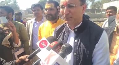 फैज़ाबाद: पीडब्ल्यूडी के मंत्री जितिन प्रसाद ने अयोध्या निर्माणाधीन रामजन्मभूमि पथ का किया निरीक्षण