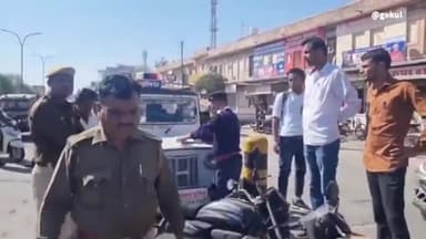 बाड़मेर: बाड़मेर शहर में यातायात नियमों की अवहेलना करने वाले 24 लोगों के काटे गए चालान, वसूला जुर्माना