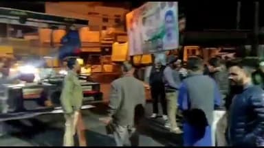 हुज़ूर: कांग्रेस विधायक आरिफ मसूद ने बुधवारा के चार बत्ती चौराहे पर डामरीकरण के कार्य का किया निरीक्षण