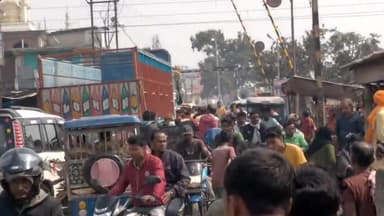 सिमरी बख्तियारपुर: रानीबाग के समीप लगा भीषण जाम, लोग हुए परेशान