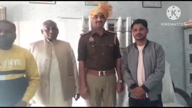 शिकोहाबाद: कोतवाली में शिव बारात समिति ने पगड़ी बांधकर अच्छे कार्य के लिए कोतवाल हरविंदर मिश्रा को किया सम्मानित