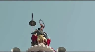 देवघर: देवघर बाबा मंदिर के शीर्ष से परम्परा के अनुसार उतारा गया पंचशूल, शिवरात्रि का है विशेष महत्व