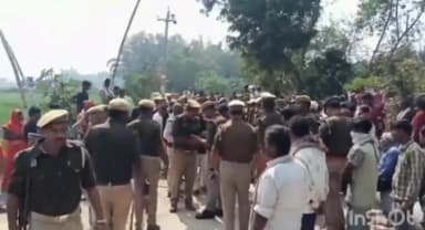 थाना राबर्ट्सगंज क्षेत्र के ग्राम नौगांव खुर्द में जमीन विवाद को लेकर दो पक्षों में मारपीट महिला की मौके पर मौत ||