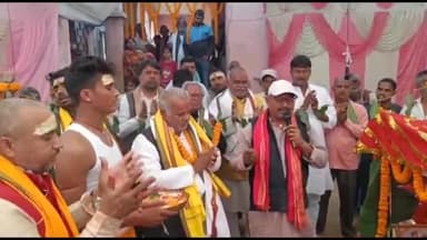 नूरसराय: बारा खर्जमा गांव में अखंड कीर्तन का किया गया आयोजन, ग्रामीण विकास मंत्री श्रवण कुमार ने किया उद्घाटन