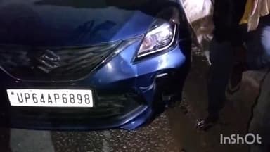 रॉबर्ट्सगंज: बीजेपी कार्यालय मोड़ के पास कार की चपेट में आया बाइक सवार, कार हुई क्षतिग्रस्त व बाल-बाल बचा बाइक सवार