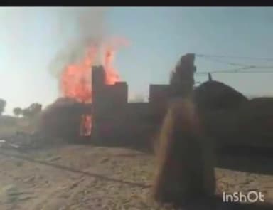जैसलमेर: कालमो की ढाणी में विवाह समारोह के दौरान गैस लीकेजे होने से लगी आग
