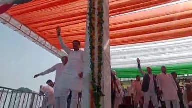 पंचकूला: जन जागृति यात्रा के दौरान सेक्टर-5 स्थित रामलीला ग्राउंड पहुंचे निर्दलीय विधायक बलराज कुंडू, रैली को कर रहे संबोधित