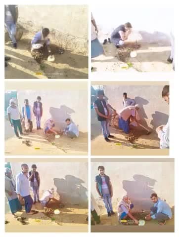 आज ग्राम पंचायत #दबरेहा_जागीर में #स्कूल की बाउंड्री का #भूमि पूजन किया गया
 डॉ पुष्पेंद्र सिंह कुशवाह जी #सरपंच द्वारा