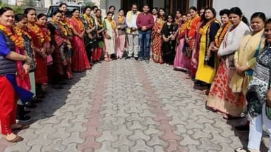 हरिद्वार: जगजीतपुर स्थित जिला भाजपा कार्यालय में नवनियुक्त महिला मोर्चा मंडल की पदाधिकारियों का किया गया स्वागत