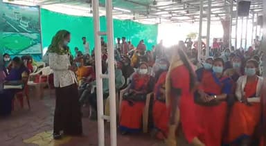 खुरई: कैबिनेट मंत्री भूपेंद्र सिंह के खुरई कार्यालय में 56 क्षय रोगियों को पूरक पोषण हेतु फूड बास्केट का किया गया वितरण