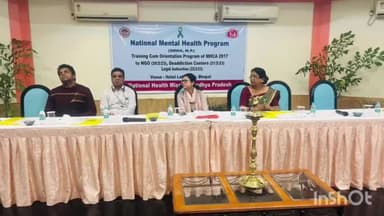 हुज़ूर: श्यामला हिल्स स्थित निजी होटल में उन्मुखीकरण कार्यक्रम में पहुंची नेशनल हेल्थ मिशन की एमडी प्रियंका दास