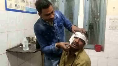 पुवायां: नाहिल रोड में बाइक फिसलने से एक व्यक्ति हुआ घायल