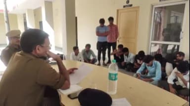 दौसा: सोशल मीडिया पर रोबिन्हुड टाइप की पोस्ट को फॉलो करने वाले युवाओं की सदर थाने में दौसा एएसपी ने ली मीटिंग