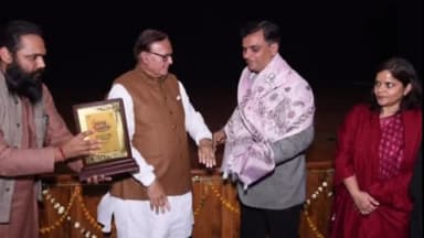 दौसा: दोसा के साहित्यकार डॉ अंजीव अंजुम को कला एवं संस्कृति मंत्री ने किया सम्मानित, बाल साहित्य मनीषी सम्मान से किया विभूषित