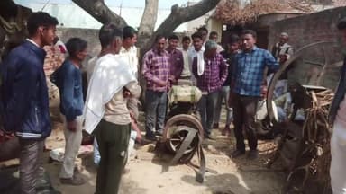 सहसवान: जरीफनगर दुर्गपुर में पंपसेट से पशुओं के चारे की कुटी काटते हुए पटे में फंसा किसान, हुई मौत