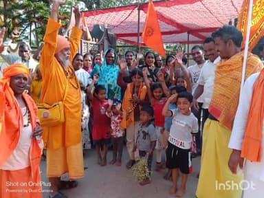 बस्तर: बस्तर में हिन्दू स्वाभिमान जागरण संत समाज पद यात्रा का किया गया भव्य स्वागत, जिला पंचायत उपाध्यक्ष हुए शामिल