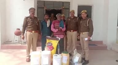 आंवला: मनौना गांव से कच्ची देसी शराब बनाते दो लोगों को आंवला पुलिस ने किया गिरफ्तार