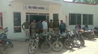 ग्वालियर गिर्द: नदी पार टाल मरघट के पास से दो बाइक चोरों को पुलिस ने किया गिरफ्तार, 6 मोटरसाइकिल बरामद
