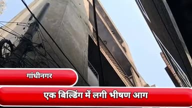 गांधी नगर: गांधीनगर थाना क्षेत्र के रघुवर पुरा नंबर दो की गली नंबर 4की एक बिल्डिंग में लगी आग फायर ब्रिगेड की 8गाड़ी मौके पर पहुंची
