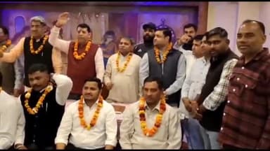 रूड़की: नगर के सिविल लाइन स्थित होटल में भाजपा अनुसूचित मोर्चा के मंडल अध्यक्षों का फूल मालाओं से किया गया जोरदार स्वागत
