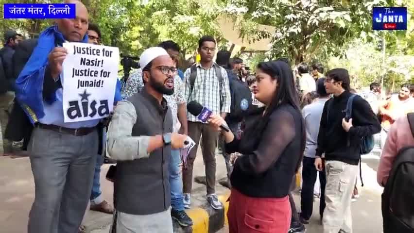 हम लिखेंगे तेरे ज़ुल्म के खिलाफ तू वक़्त का तख्तनशी है मेरे मुल्क का खुदा नही #मोनू_मानेसर_को_गिरफ्तार_करो