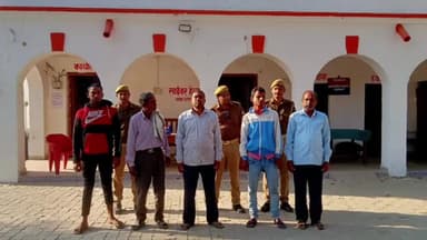 गोंडा: धानेपुर पुलिस ने शांति भंग के मामले में 5 लोगों को गिरफ्तार कर भेजा चालान