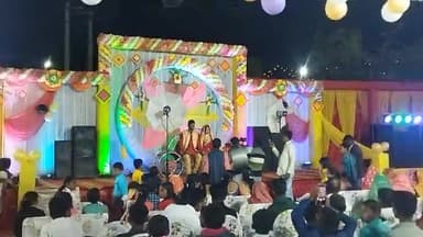 सोनभद्र की पावन धरती पर कल रात बड़े भईया K.N. Singh व #संध्या_भाभी जी के बहुभुज के कार्यक्रम में।