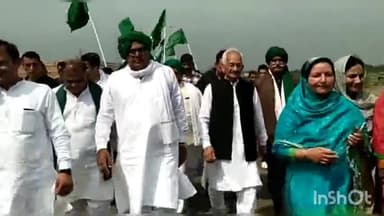 पलवल: विधायक अभय चौटाला ने आज दूसरे दिन पलवल में पैदल यात्रा की शुरू