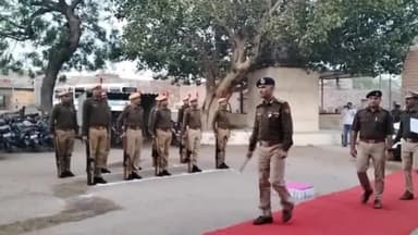 बाड़मेर: महानिरीक्षक जयनारायण जोधपुर रेंज दो दिवसीय यात्रा पर आए बाड़मेर, पुलिस लाइन में  गार्ड ऑफ ऑनर देकर किया सम्मान