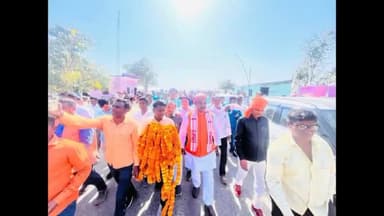 मेहदावल: बीजेपी विधायक गणेश चौहान का बिड़हर घाट आगमन पर कार्यकर्ताओं ने फूल मालाओं से किया भव्य स्वागत