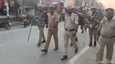 जयसिंहपुर: होली के त्योहार को लेकर आज थाना प्रभारी ने किया पैदल मार्च,लोगो को दिया सुरक्षा का भरोसा।