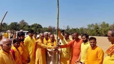 कांके: भूसरू मैदान में नवचेतना जागरण गायत्री महायज्ञ का किया गया भूमिपूजन, विधायक सीपी सिंह रहे मौजूद