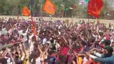 हज़ारीबाग: एबीवीपी ने संत कोलंबा और आनंदा महाविद्यालय में किया होली मिलन समारोह