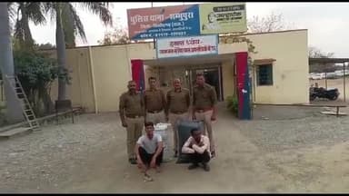 चित्तौड़गढ़: भाटियों का खेड़ा पर नाकाबंदी के दौरान पुलिस ने कार से 31 किलो अवैध अफीम डोडा चूरा जब्त कर दो आरोपियों को किया गिरफ्तार