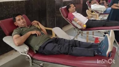 पलवल: जिला केमिस्ट एसोसिएशन ने पंजाबी धर्मशाला पलवल में लगाया रक्तदान शिविर, विधायक दीपक मंगला रहे मुख्य अतिथि