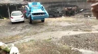 सारंगपुर: तहसील क्षेत्र में अचानक मौसम में आए बदलाव के चलते ग्राम मांडू ब्यावरा व गुलावता में आंधी तूफान के साथ हुई ओलावृष्टि