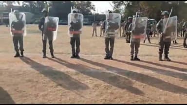 हज़ारीबाग: पुलिस केंद्र हजारीबाग में राइट कंट्रोल ड्रिल का अभ्यास व मॉक ड्रिल का आयोजन किया गया