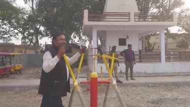 जलेसर: अवागढ़ थाना परिसर में नवनिर्मित पार्क में पहुंचकर एसडीएम ने किया निरीक्षण