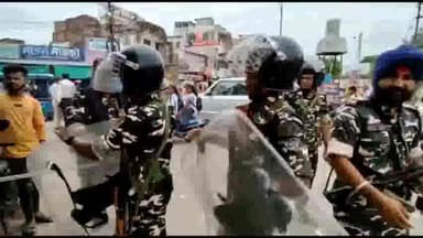 दरभंगा: लोहिया चौक सहित ज़िले के 480 जगहों पर दंडाधिकारी के साथ पुलिस बल की हुई तैनाती