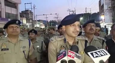 मुरादाबाद: डीआईजी शलभ माथुर ने फ्लैग मार्च को लेकर दी पूरी जानकारी