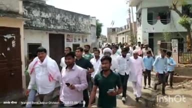 दौसा: बिहारीपुरा गांव में हाथ से हाथ जोड़ो यात्रा का झंडारोहण के साथ मंत्री मुरारी लाल मीणा ने किया आगाज