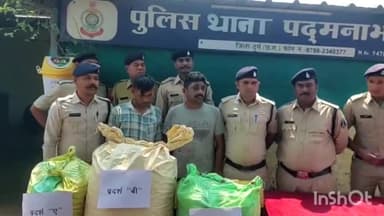 दुर्ग: गांजा बेचते दो आरोपियों को पुलिस ने तालपुरी से किया गिरफ्तार
