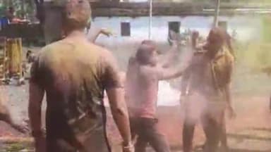 शुजालपुर: सिटी थाना पुलिस बल ने खेली जमकर होली, लगाए ठुमके