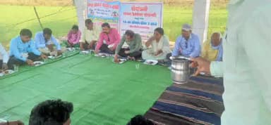 तेंदूखेड़ा: ग्राम माला मानगढ़ में जन अभियान परिषद द्वारा सदस्यता भोज का हुआ आयोजन