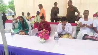 मांडू: सोनडीहा पंचायत के हरका पत्थर में मनाया गया प्रकृति का पर्व वाहा पर्व महोत्सव