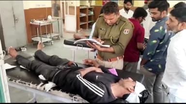 दौसा: धान्या के बांध के पास बाइक के सामने अचानक गाय आने से बाइक सवार दंपति हुए घायल