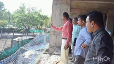 हुज़ूर: शिवाजी नगर में निगम के निर्माणाधीन मुख्यालय भवन का नगर निगम के आयुक्त केवीएस चौधरी ने किया निरीक्षण