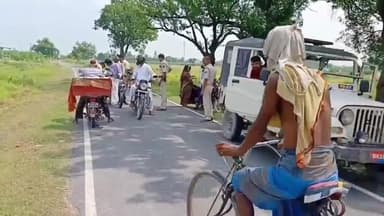 कटेया: कटेया थाने की पुलिस ने लोहटी मोड़ व खालगांव मोड़ सहित विभिन्न जगहों पर की वाहनों की जांच