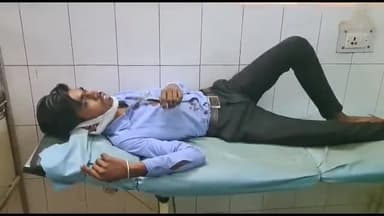 शिवपुरी नगर: असंतुलित हुई बाइक से चालक घायल, ज़िला अस्पताल में भर्ती